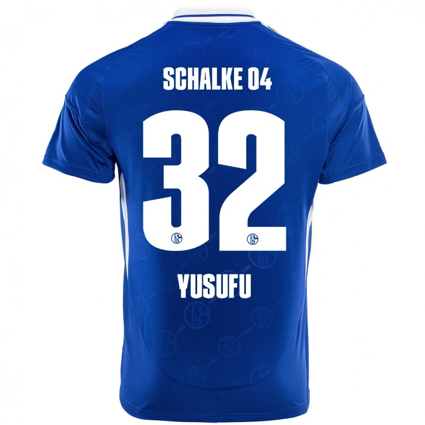 Danxen Homme Maillot Faaris Yusufu #32 Bleu Royal Tenues Domicile 2024/25 T-Shirt