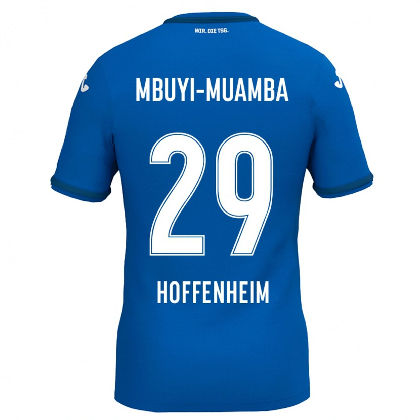 Danxen Homme Maillot Hubert Mbuyi-Muamba #29 Bleu Royal Tenues Domicile 2024/25 T-Shirt