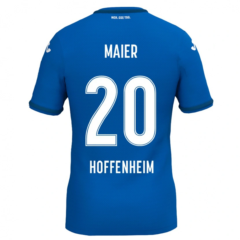 Danxen Homme Maillot Leonie Maier #20 Bleu Royal Tenues Domicile 2024/25 T-Shirt