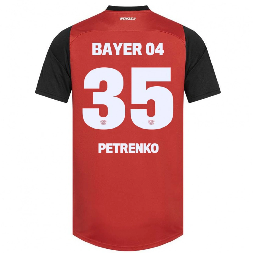 Danxen Homme Maillot Oleksandr Petrenko #35 Rouge Noir Tenues Domicile 2024/25 T-Shirt