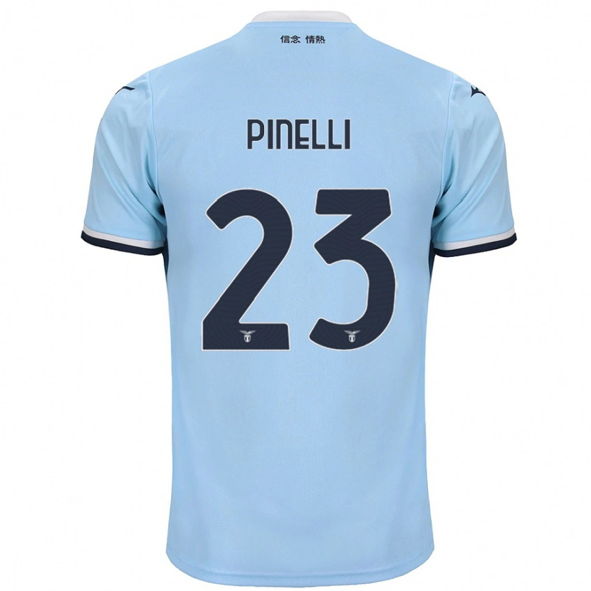 Danxen Homme Maillot Pietro Pinelli #23 Bleu Tenues Domicile 2024/25 T-Shirt