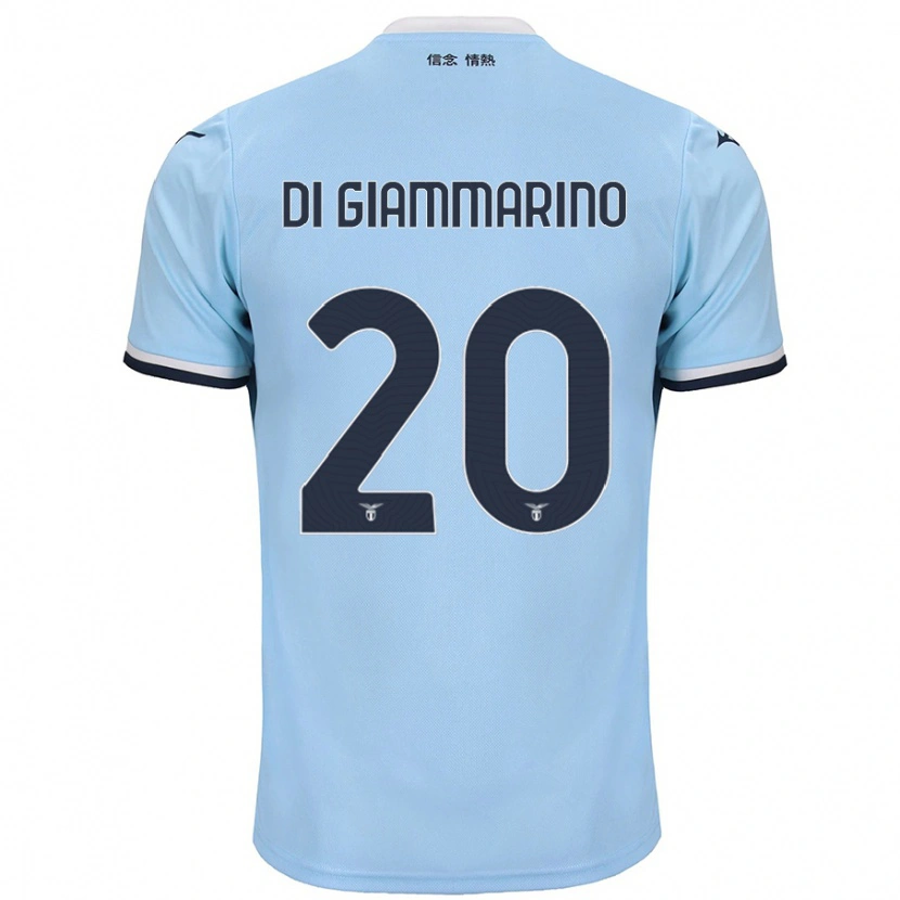 Danxen Homme Maillot Virginia Di Giammarino #20 Bleu Tenues Domicile 2024/25 T-Shirt