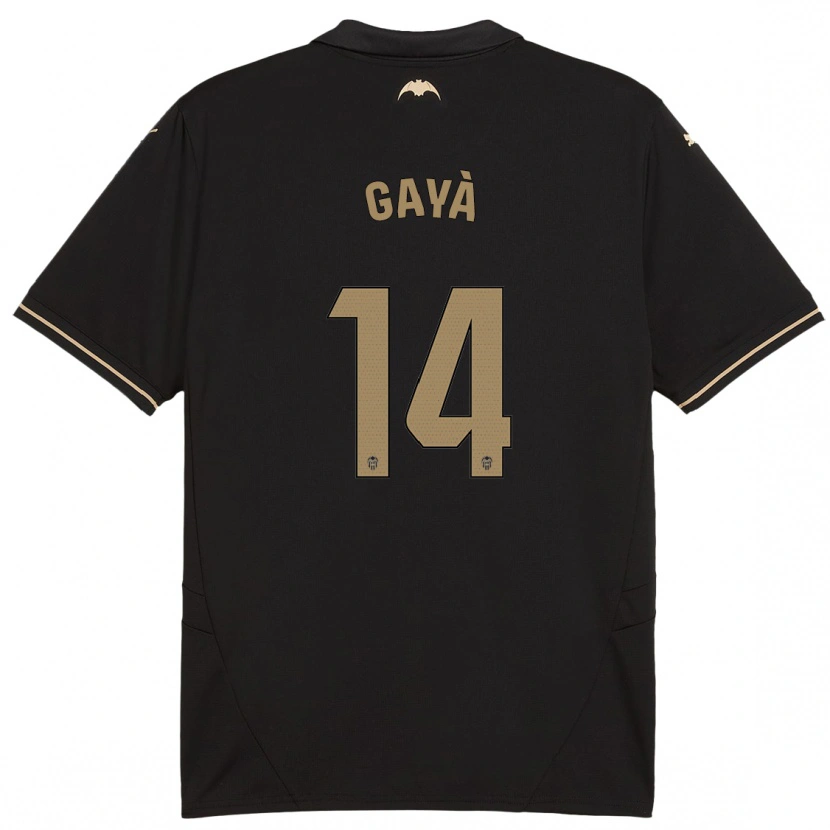 Danxen Homme Maillot José Gayà #14 Noir Tenues Extérieur 2024/25 T-Shirt