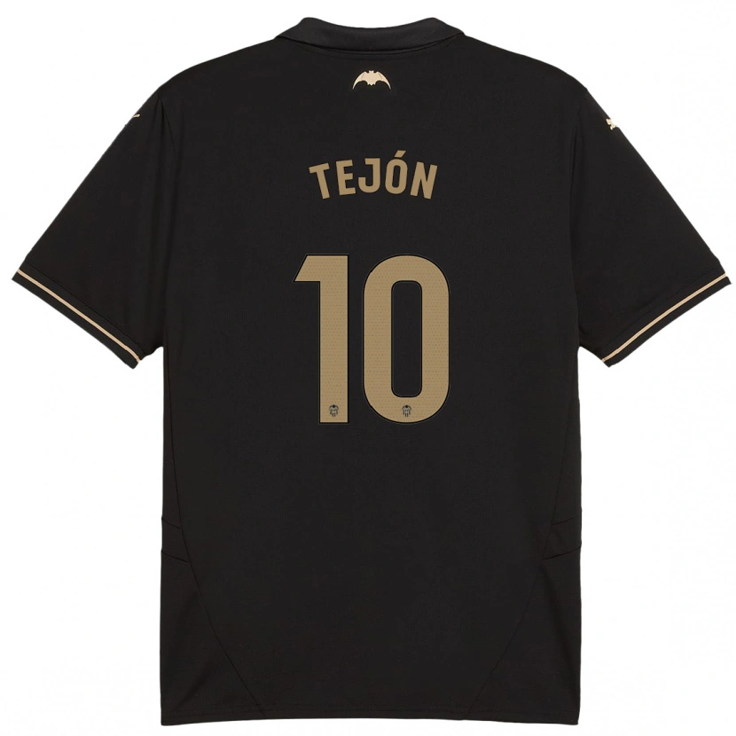 Danxen Homme Maillot Martín Tejón #10 Noir Tenues Extérieur 2024/25 T-Shirt