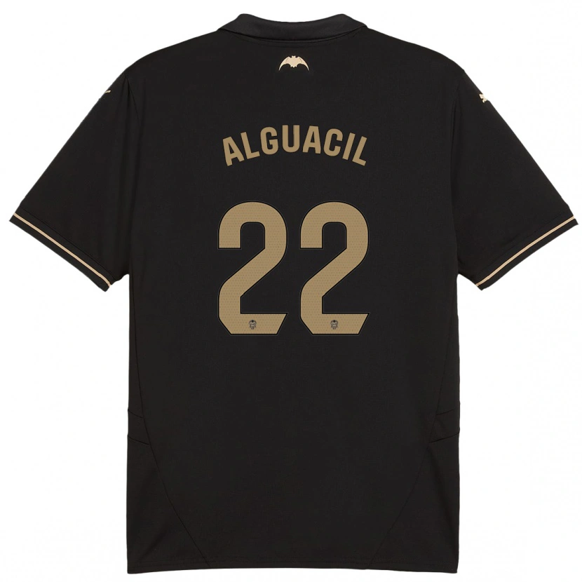 Danxen Homme Maillot Ainhoa Alguacil #22 Noir Tenues Extérieur 2024/25 T-Shirt