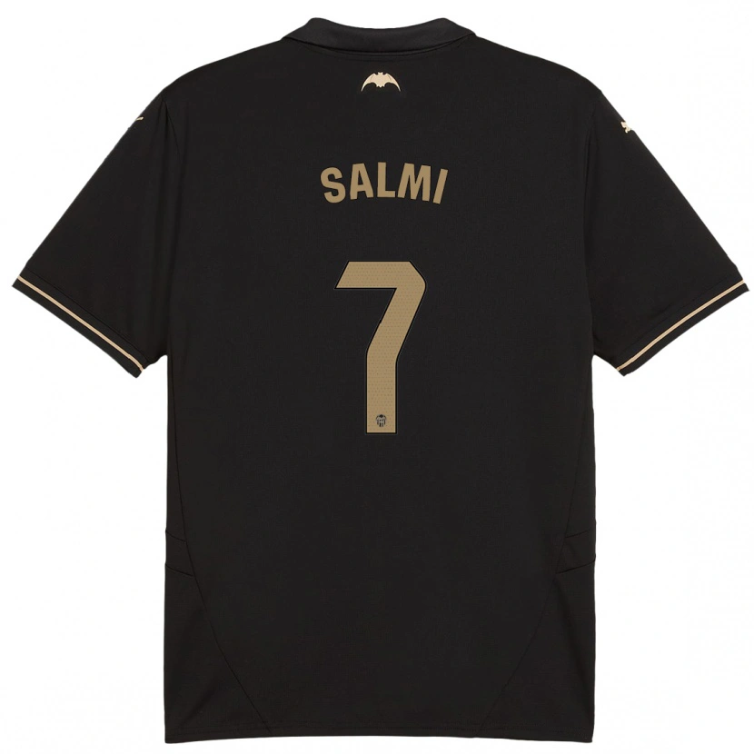 Danxen Homme Maillot Iina Salmi #7 Noir Tenues Extérieur 2024/25 T-Shirt