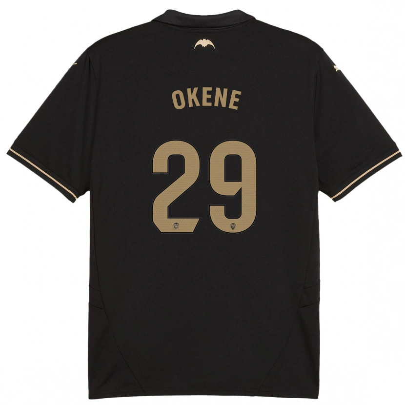 Danxen Homme Maillot Andrea Okene #29 Noir Tenues Extérieur 2024/25 T-Shirt