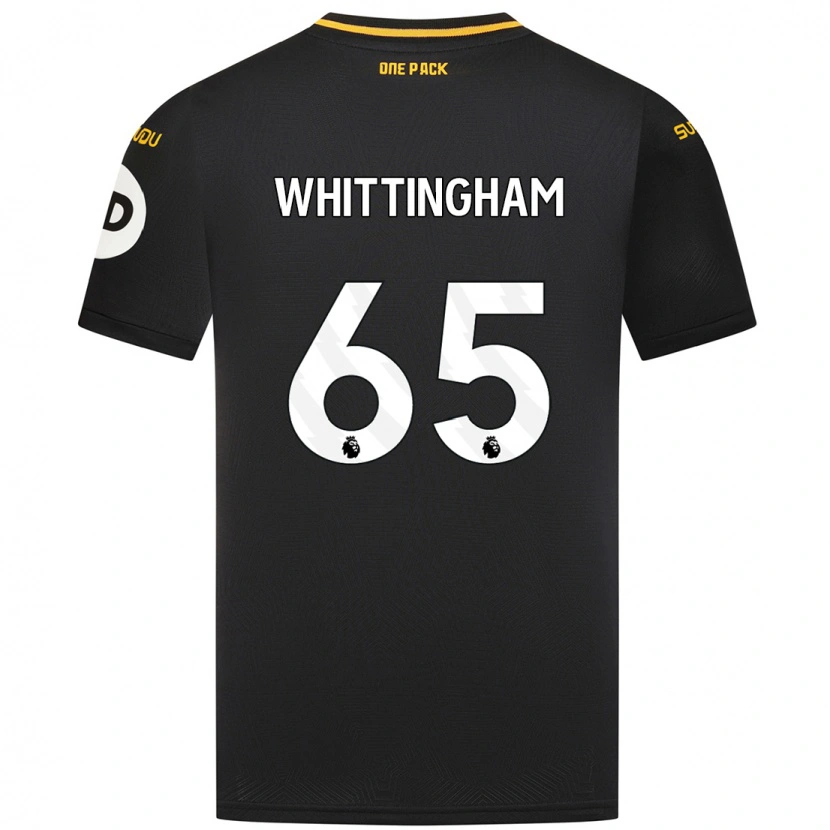 Danxen Homme Maillot Matthew Whittingham #65 Noir Tenues Extérieur 2024/25 T-Shirt