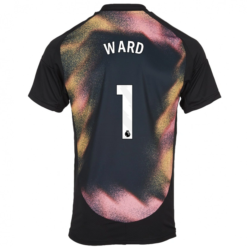 Danxen Homme Maillot Danny Ward #1 Noir Blanc Tenues Extérieur 2024/25 T-Shirt