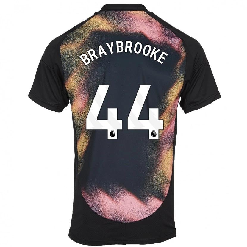 Danxen Homme Maillot Sammy Braybrooke #44 Noir Blanc Tenues Extérieur 2024/25 T-Shirt