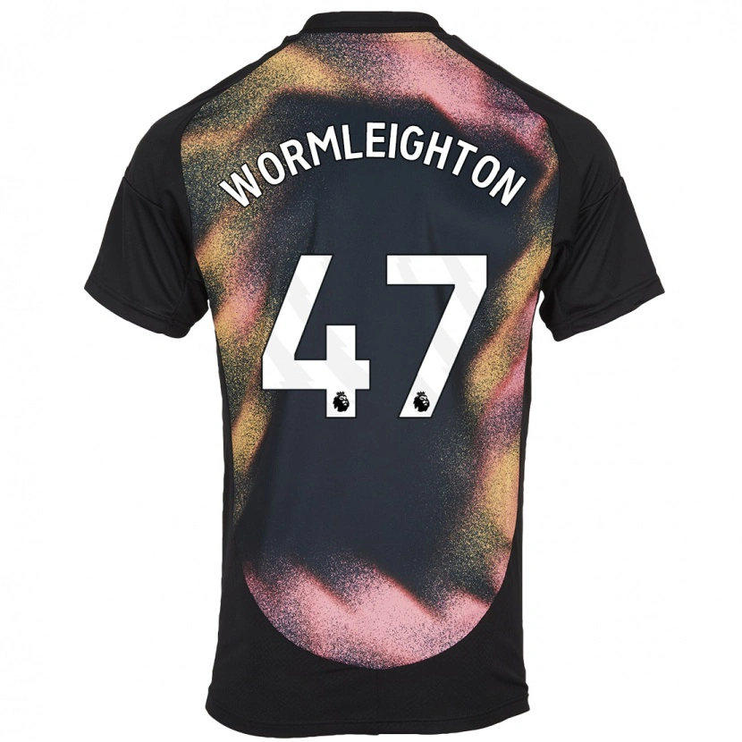 Danxen Homme Maillot Joe Wormleighton #47 Noir Blanc Tenues Extérieur 2024/25 T-Shirt