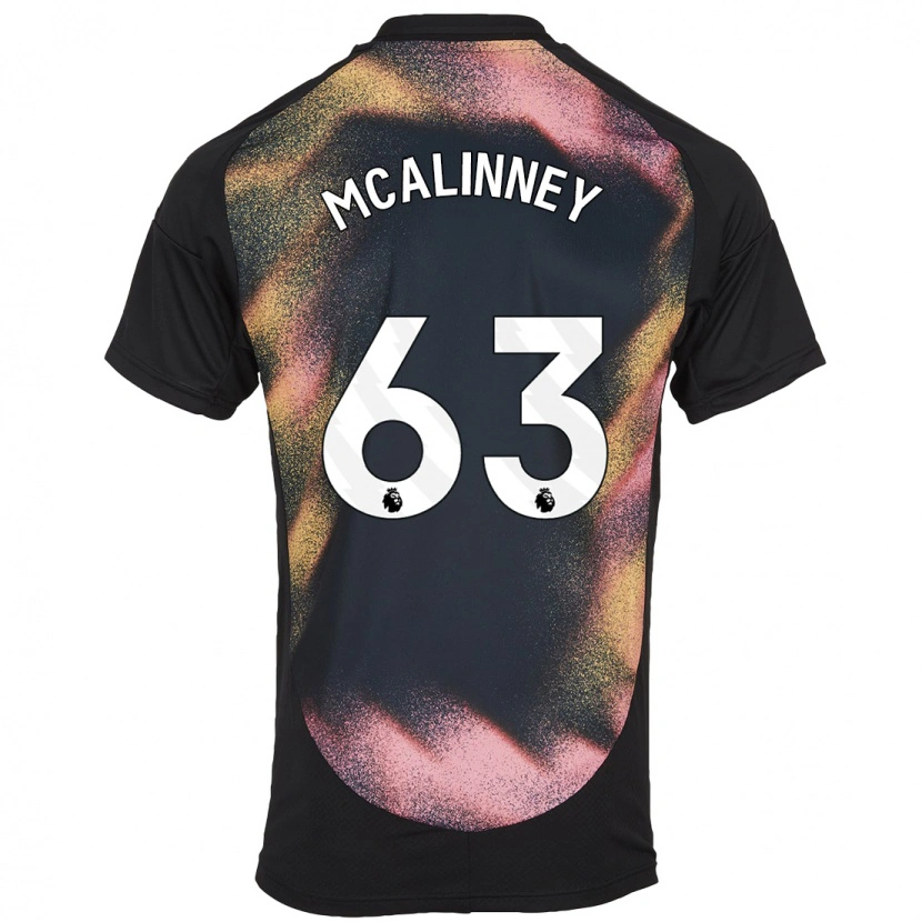 Danxen Homme Maillot Liam Mcalinney #63 Noir Blanc Tenues Extérieur 2024/25 T-Shirt