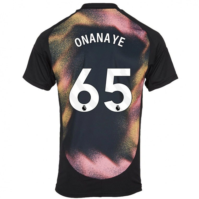 Danxen Homme Maillot Toby Onanaye #65 Noir Blanc Tenues Extérieur 2024/25 T-Shirt