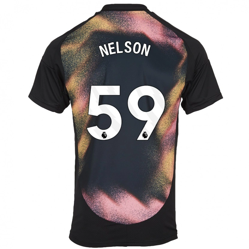 Danxen Homme Maillot Ronny Nelson #59 Noir Blanc Tenues Extérieur 2024/25 T-Shirt