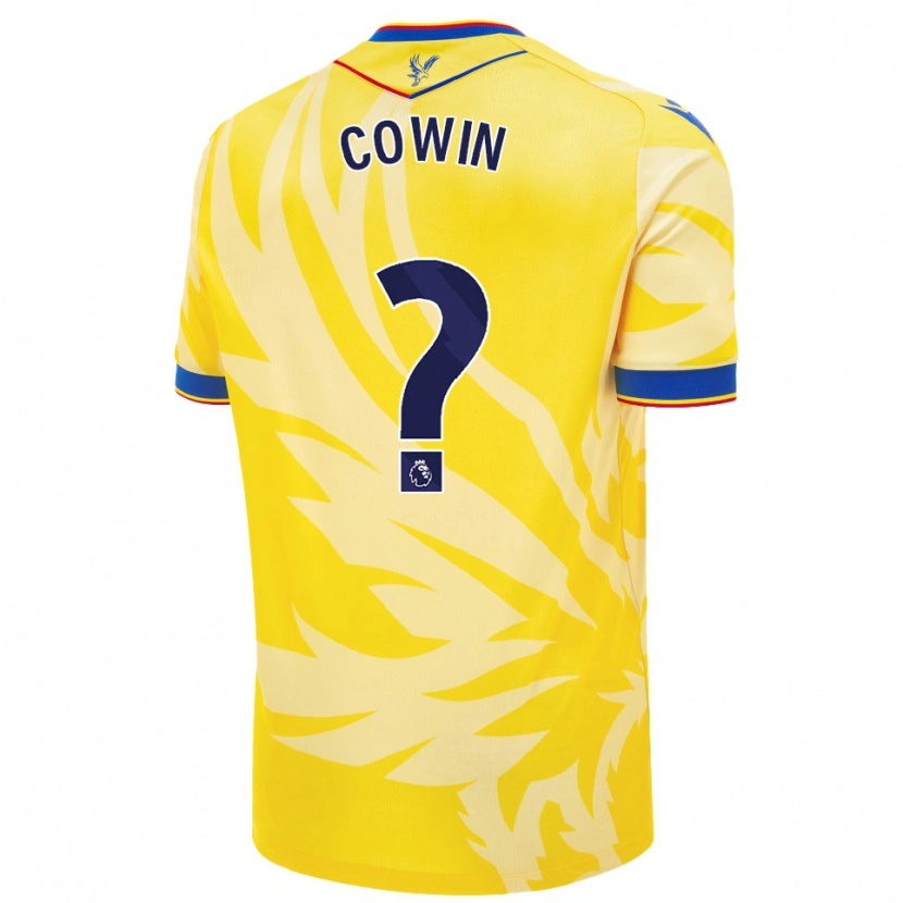 Danxen Homme Maillot Freddie Cowin #0 Jaune Tenues Extérieur 2024/25 T-Shirt