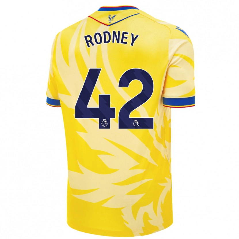 Danxen Homme Maillot Kaden Rodney #42 Jaune Tenues Extérieur 2024/25 T-Shirt