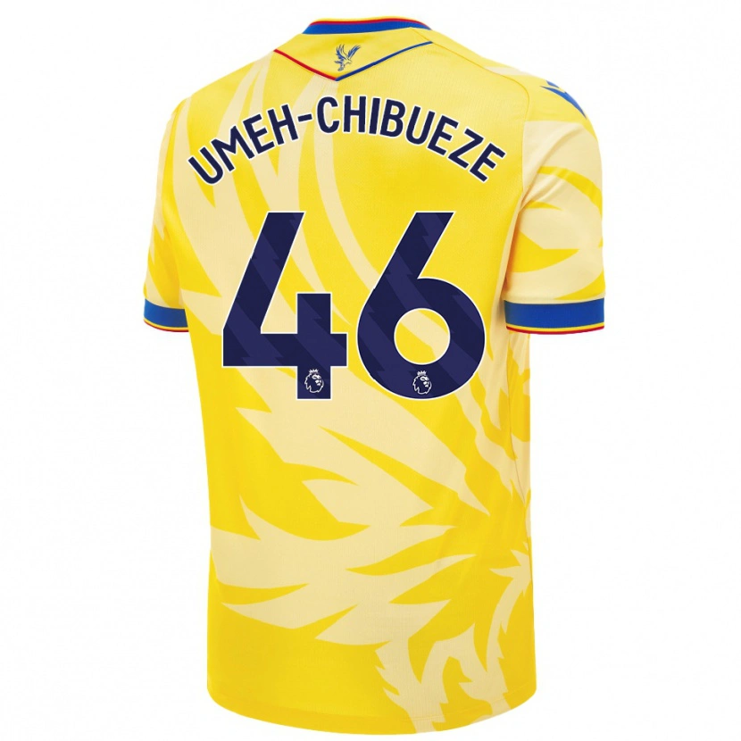 Danxen Homme Maillot Franco Umeh-Chibueze #46 Jaune Tenues Extérieur 2024/25 T-Shirt