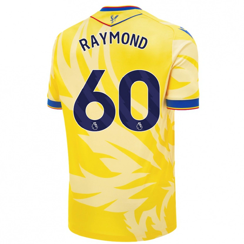 Danxen Homme Maillot Jadan Raymond #60 Jaune Tenues Extérieur 2024/25 T-Shirt