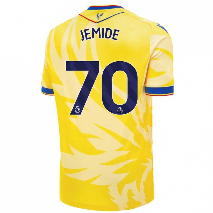 Danxen Homme Maillot Mofe Jemide #70 Jaune Tenues Extérieur 2024/25 T-Shirt