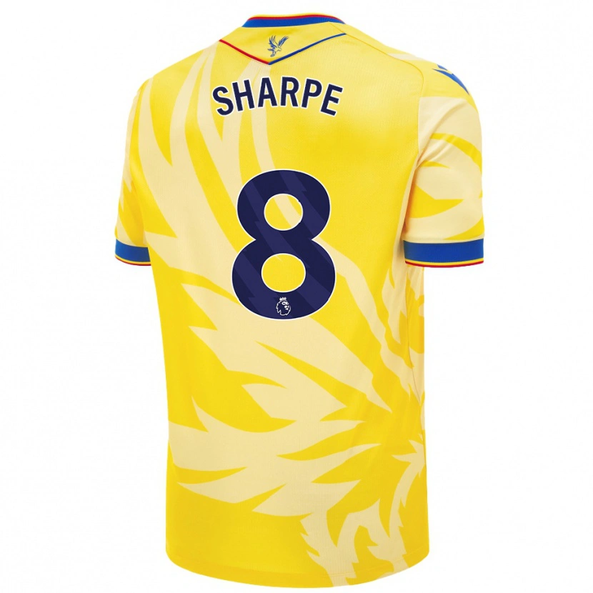 Danxen Homme Maillot Molly-Mae Sharpe #8 Jaune Tenues Extérieur 2024/25 T-Shirt