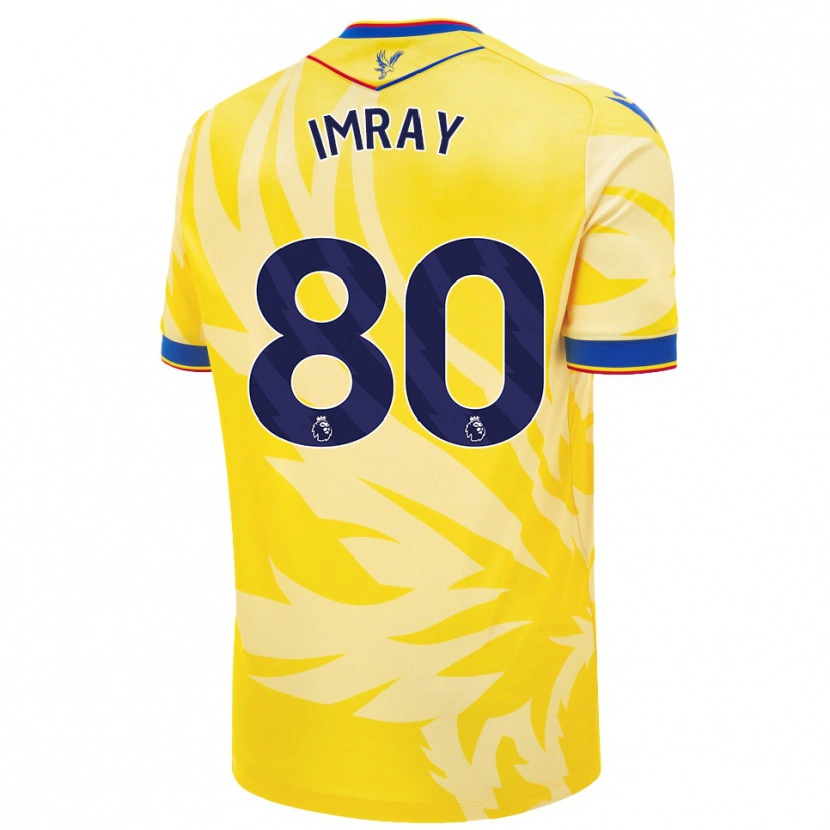 Danxen Homme Maillot Danny Imray #80 Jaune Tenues Extérieur 2024/25 T-Shirt