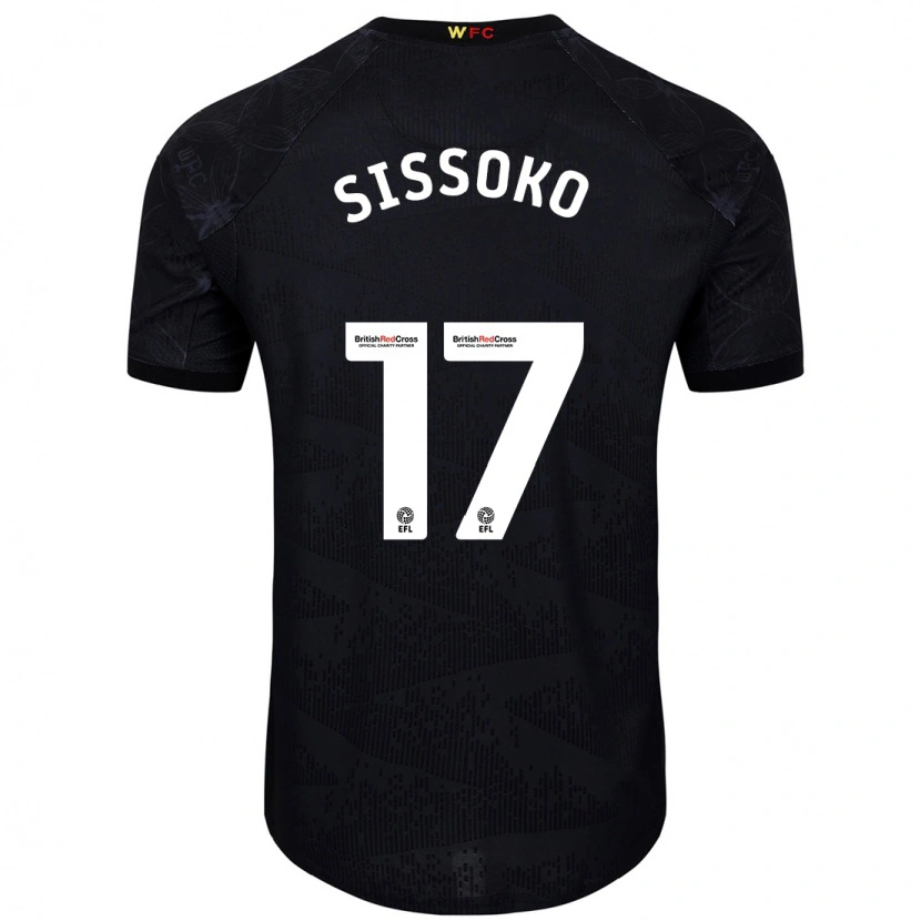 Danxen Homme Maillot Moussa Sissoko #17 Noir Blanc Tenues Extérieur 2024/25 T-Shirt