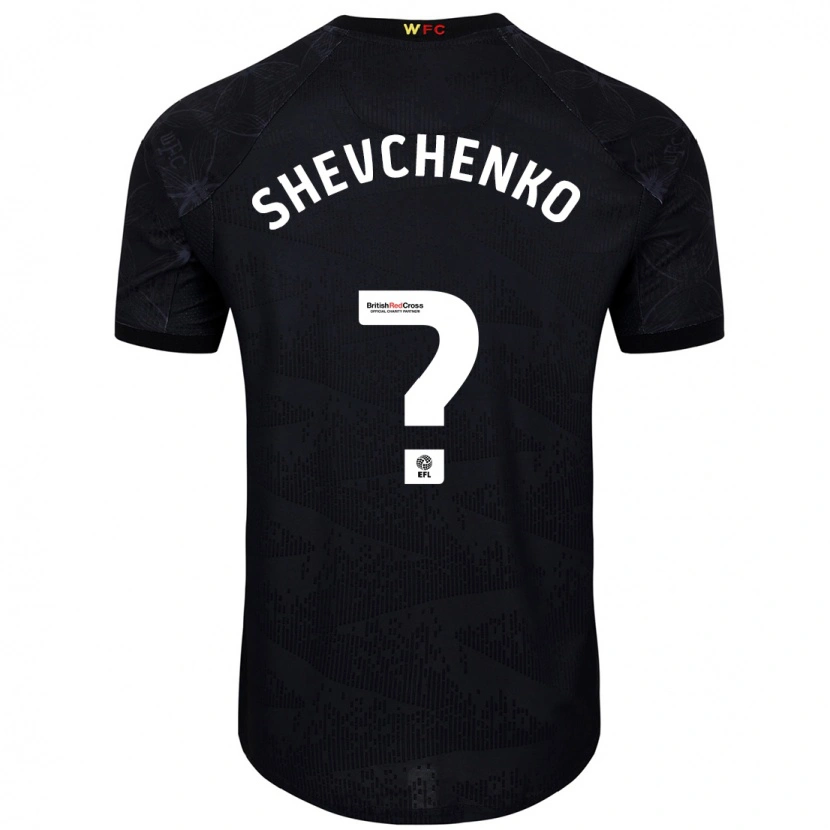 Danxen Homme Maillot Kristian Shevchenko #0 Noir Blanc Tenues Extérieur 2024/25 T-Shirt