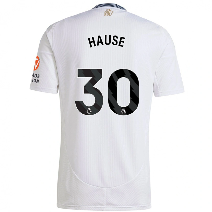 Danxen Homme Maillot Kortney Hause #30 Blanc Tenues Extérieur 2024/25 T-Shirt