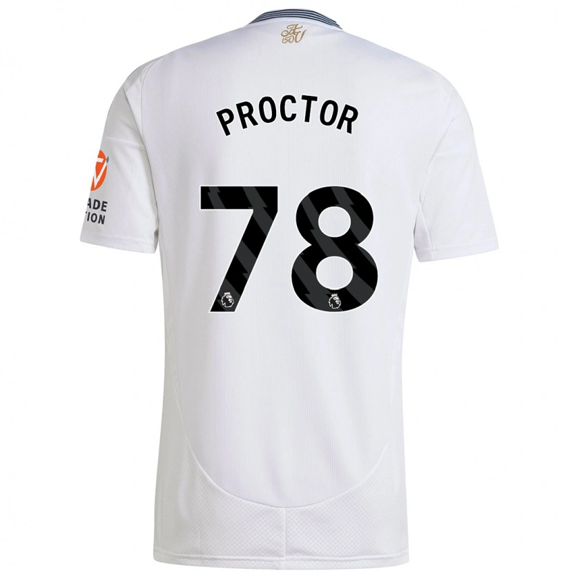 Danxen Homme Maillot Sam Proctor #78 Blanc Tenues Extérieur 2024/25 T-Shirt