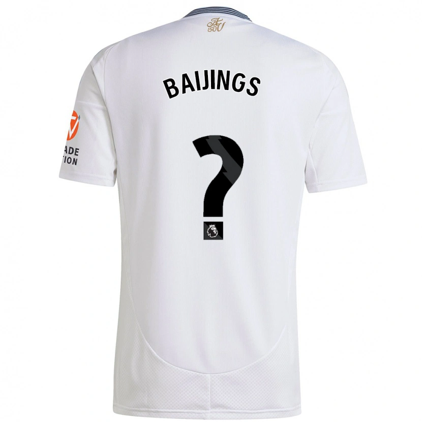 Danxen Homme Maillot Jill Baijings #0 Blanc Tenues Extérieur 2024/25 T-Shirt