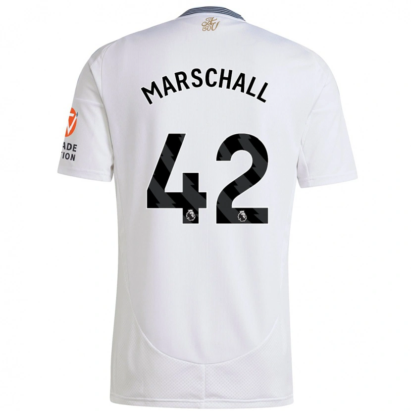 Danxen Homme Maillot Filip Marschall #42 Blanc Tenues Extérieur 2024/25 T-Shirt