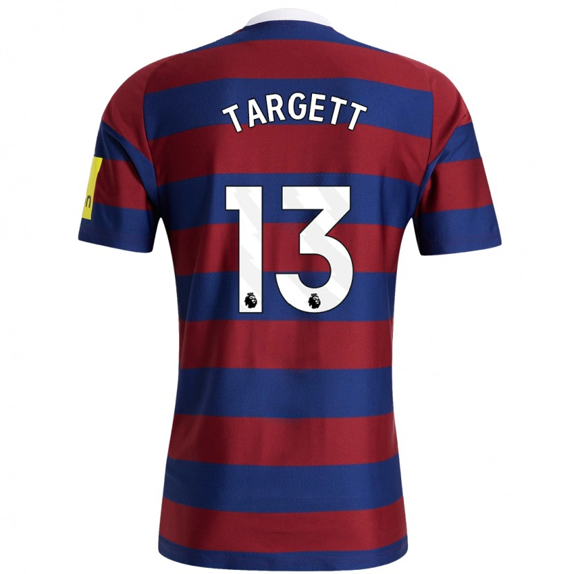 Danxen Homme Maillot Matt Targett #13 Bordeaux Bleu Marine Tenues Extérieur 2024/25 T-Shirt