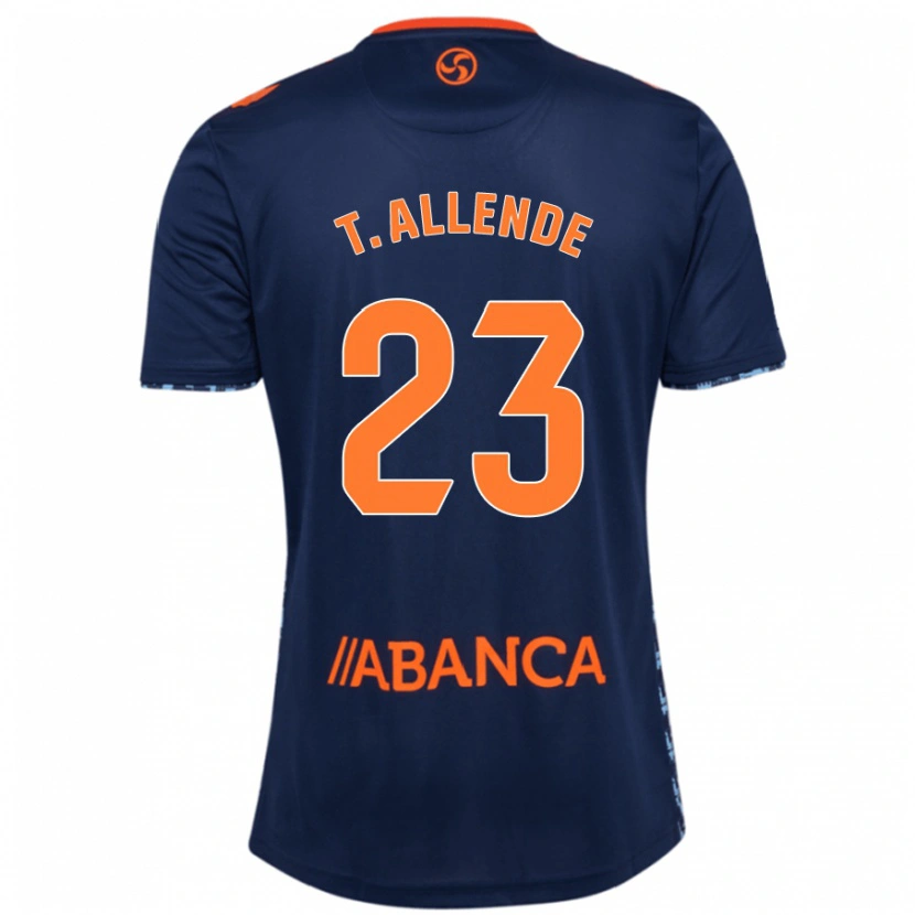 Danxen Homme Maillot Tadeo Allende #23 Bleu Marine Tenues Extérieur 2024/25 T-Shirt