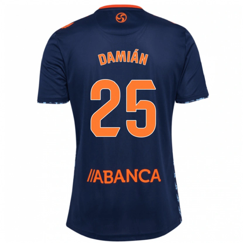 Danxen Homme Maillot Damián Rodríguez #25 Bleu Marine Tenues Extérieur 2024/25 T-Shirt