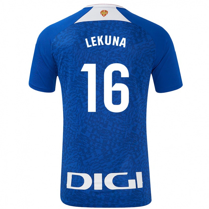 Danxen Homme Maillot Adrián Lekuna #16 Bleu Roi Tenues Extérieur 2024/25 T-Shirt