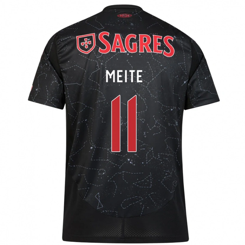 Danxen Homme Maillot Soualiho Meite #11 Noir Rouge Tenues Extérieur 2024/25 T-Shirt