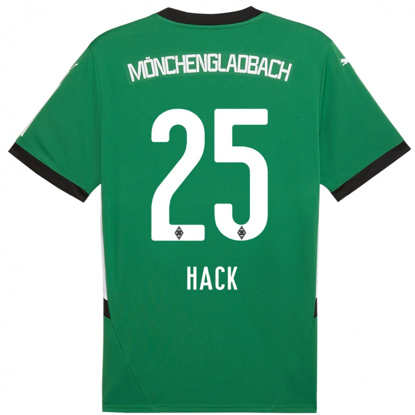 Danxen Homme Maillot Robin Hack #25 Vert Blanc Tenues Extérieur 2024/25 T-Shirt