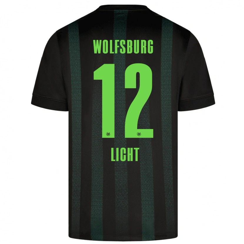 Danxen Homme Maillot Philipp Licht #12 Vert Foncé Tenues Extérieur 2024/25 T-Shirt