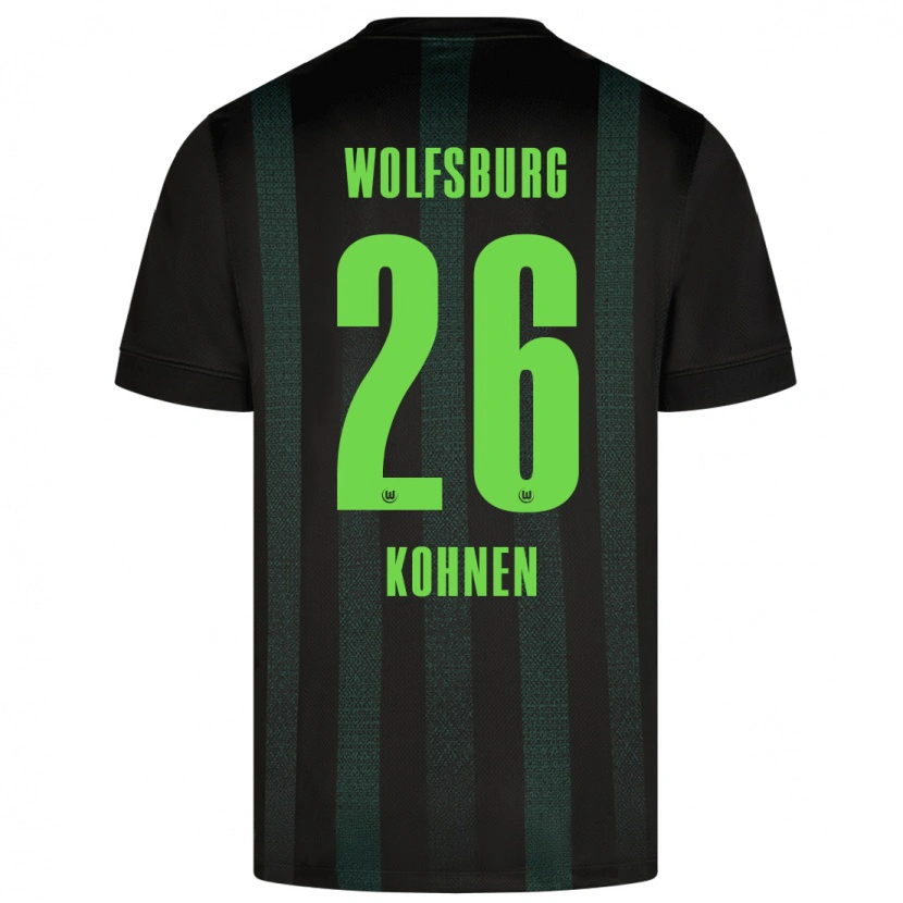 Danxen Homme Maillot Ben Kohnen #26 Vert Foncé Tenues Extérieur 2024/25 T-Shirt