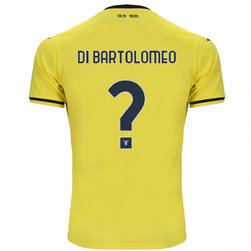 Danxen Homme Maillot Damiano Di Bartolomeo #0 Jaune Tenues Extérieur 2024/25 T-Shirt