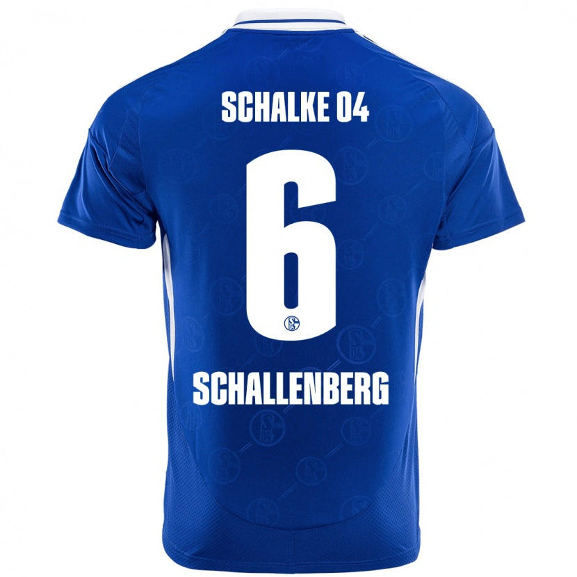 Danxen Femme Maillot Ron Schallenberg #6 Bleu Royal Tenues Domicile 2024/25 T-Shirt