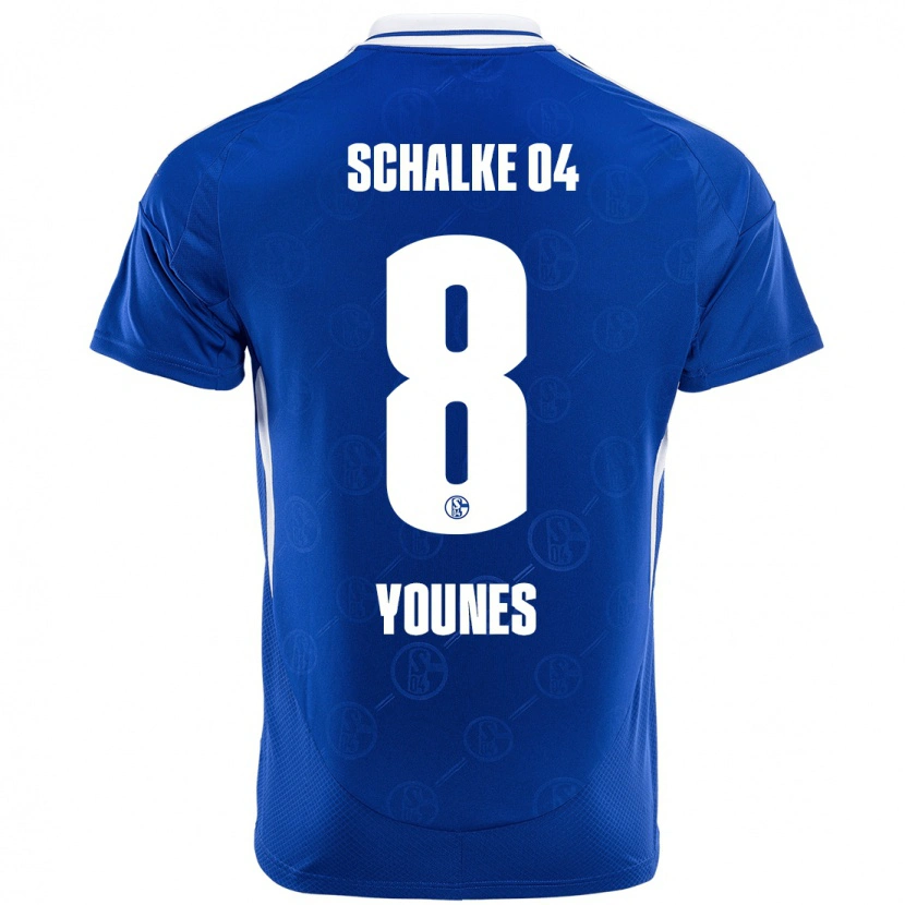 Danxen Femme Maillot Amin Younes #8 Bleu Royal Tenues Domicile 2024/25 T-Shirt