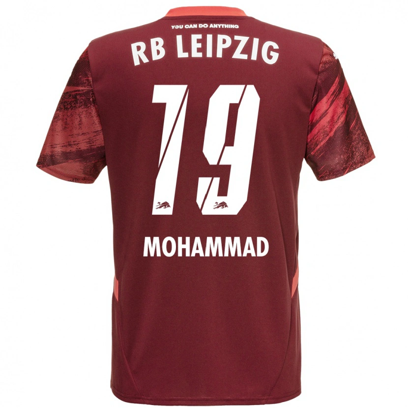 Danxen Femme Maillot Sammy Mohammad #19 Bordeaux Tenues Extérieur 2024/25 T-Shirt