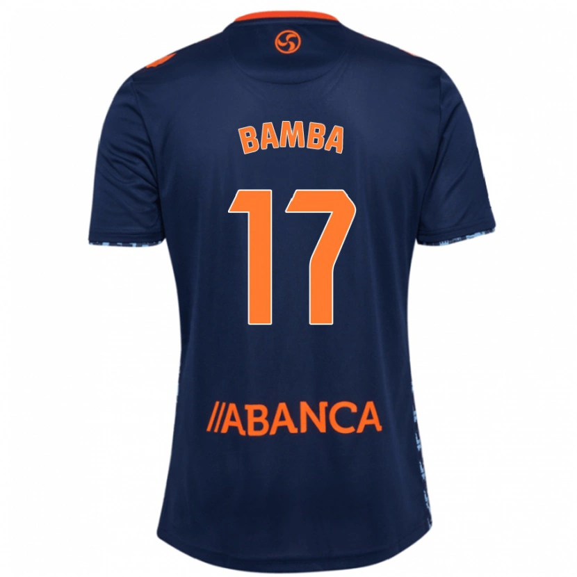 Danxen Femme Maillot Jonathan Bamba #17 Bleu Marine Tenues Extérieur 2024/25 T-Shirt