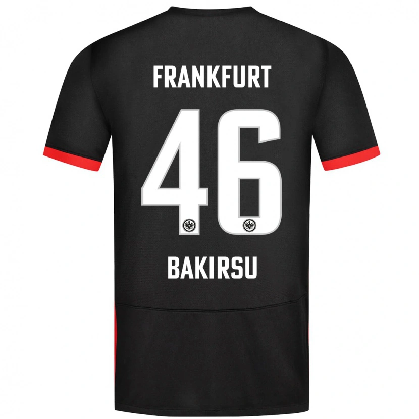 Danxen Femme Maillot Hüseyin Bakirsu #46 Noir Tenues Extérieur 2024/25 T-Shirt