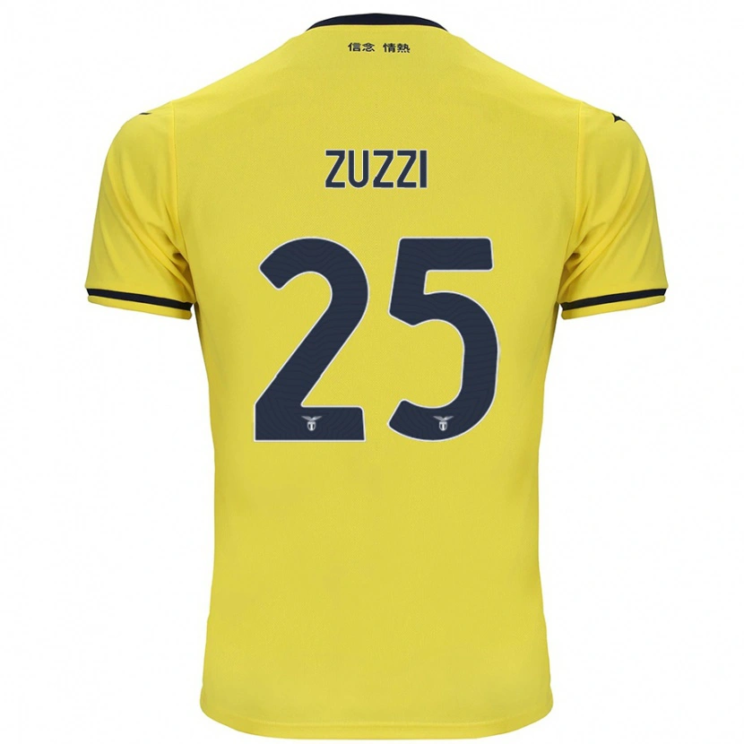 Danxen Femme Maillot Giorgia Zuzzi #25 Jaune Tenues Extérieur 2024/25 T-Shirt