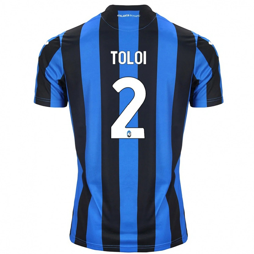 Danxen Enfant Maillot Rafael Tolói #2 Bleu Noir Tenues Domicile 2024/25 T-Shirt