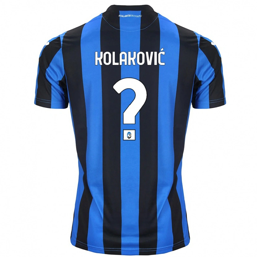 Danxen Enfant Maillot Vinko Kolaković #0 Bleu Noir Tenues Domicile 2024/25 T-Shirt