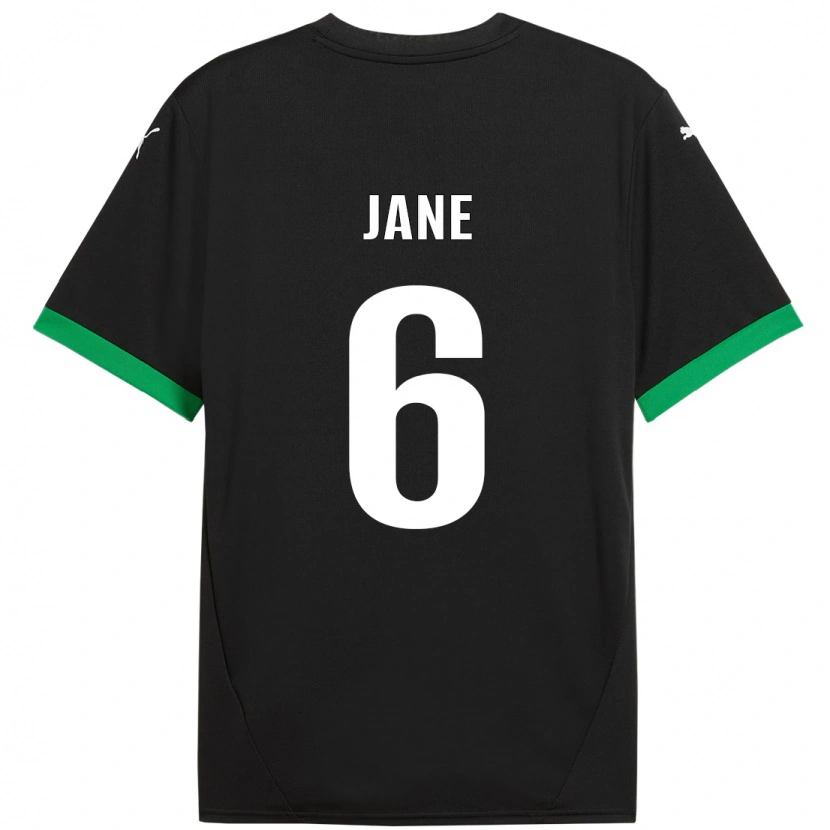 Danxen Enfant Maillot Refiloe Jane #6 Noir Vert Foncé Tenues Domicile 2024/25 T-Shirt