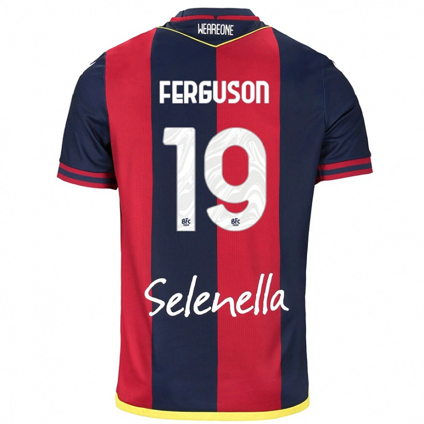 Danxen Enfant Maillot Lewis Ferguson #19 Rouge Bleu Royal Tenues Domicile 2024/25 T-Shirt